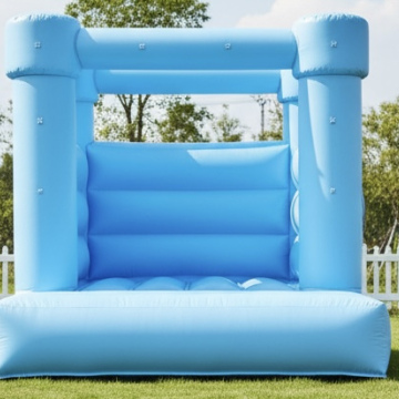 Baby blauw springkussen 